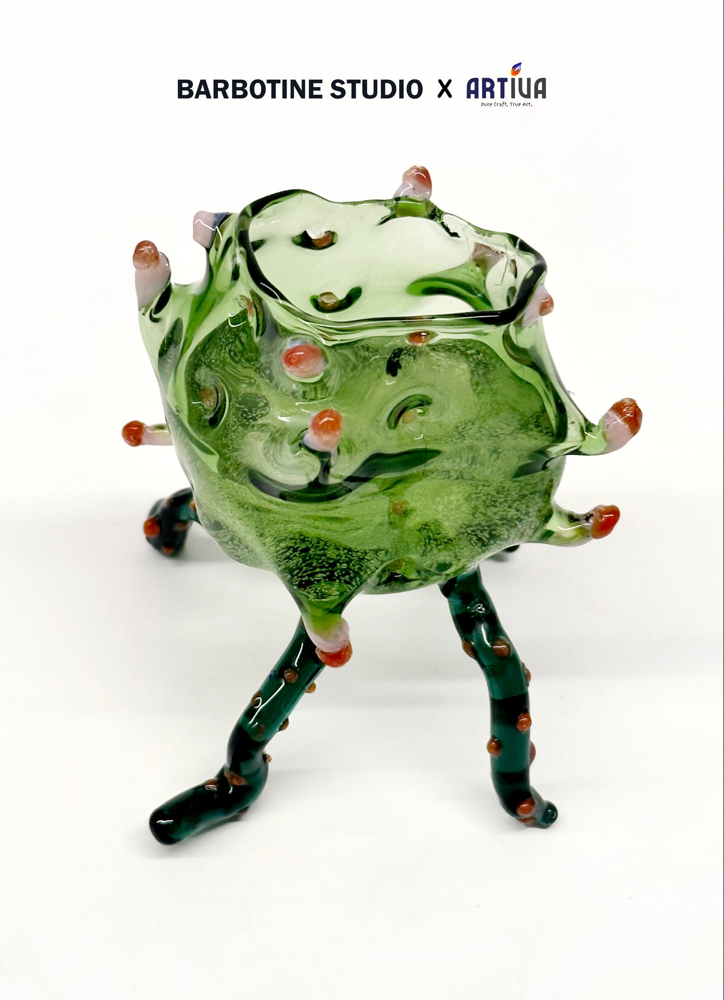 Gobelet en verre artisanale - Vert
