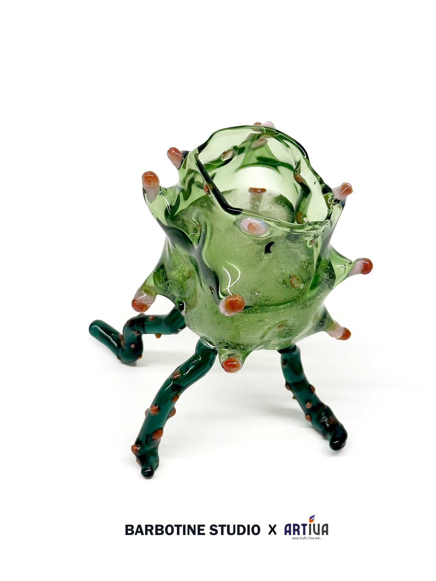 Gobelet en verre artisanale - Vert