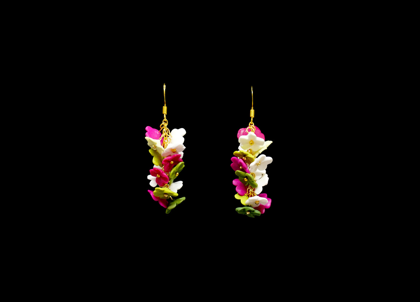 Boucles d'oreilles - Fleurs pendantes