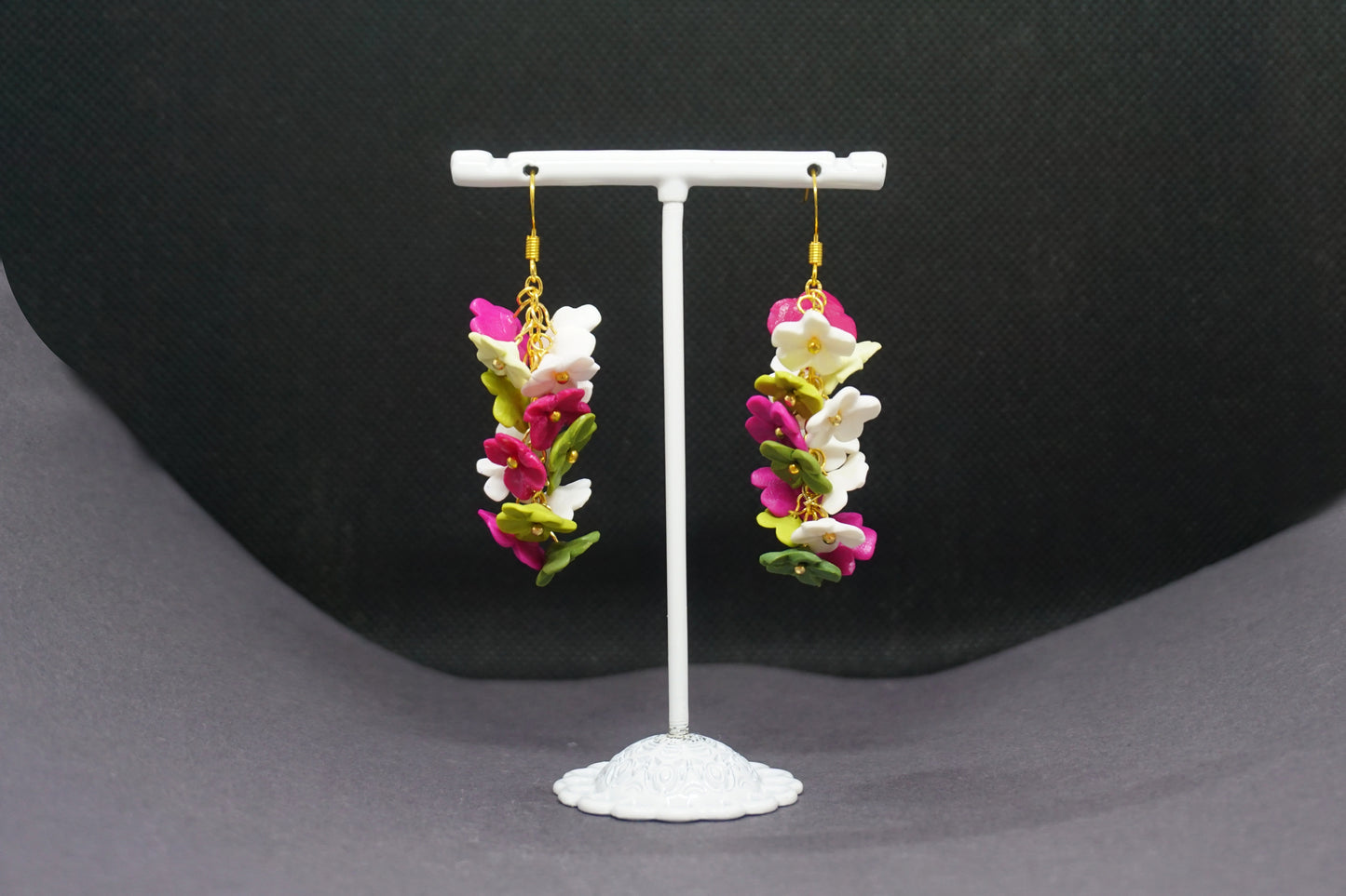 Boucles d'oreilles - Fleurs pendantes