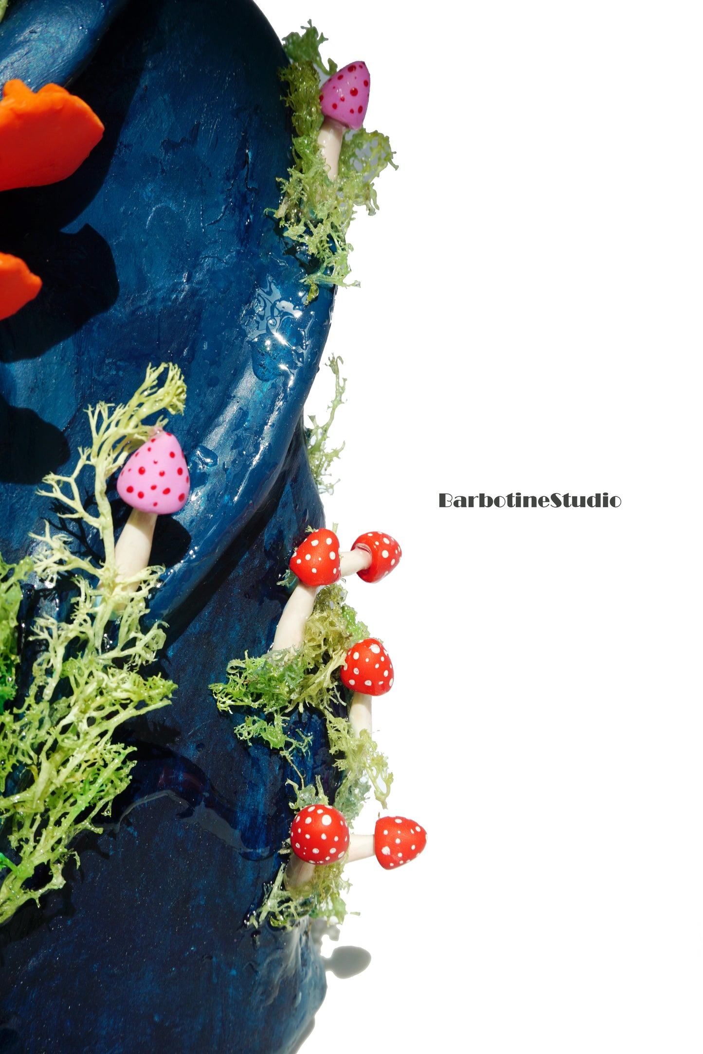 Objet d'art - Bouteille à champignons