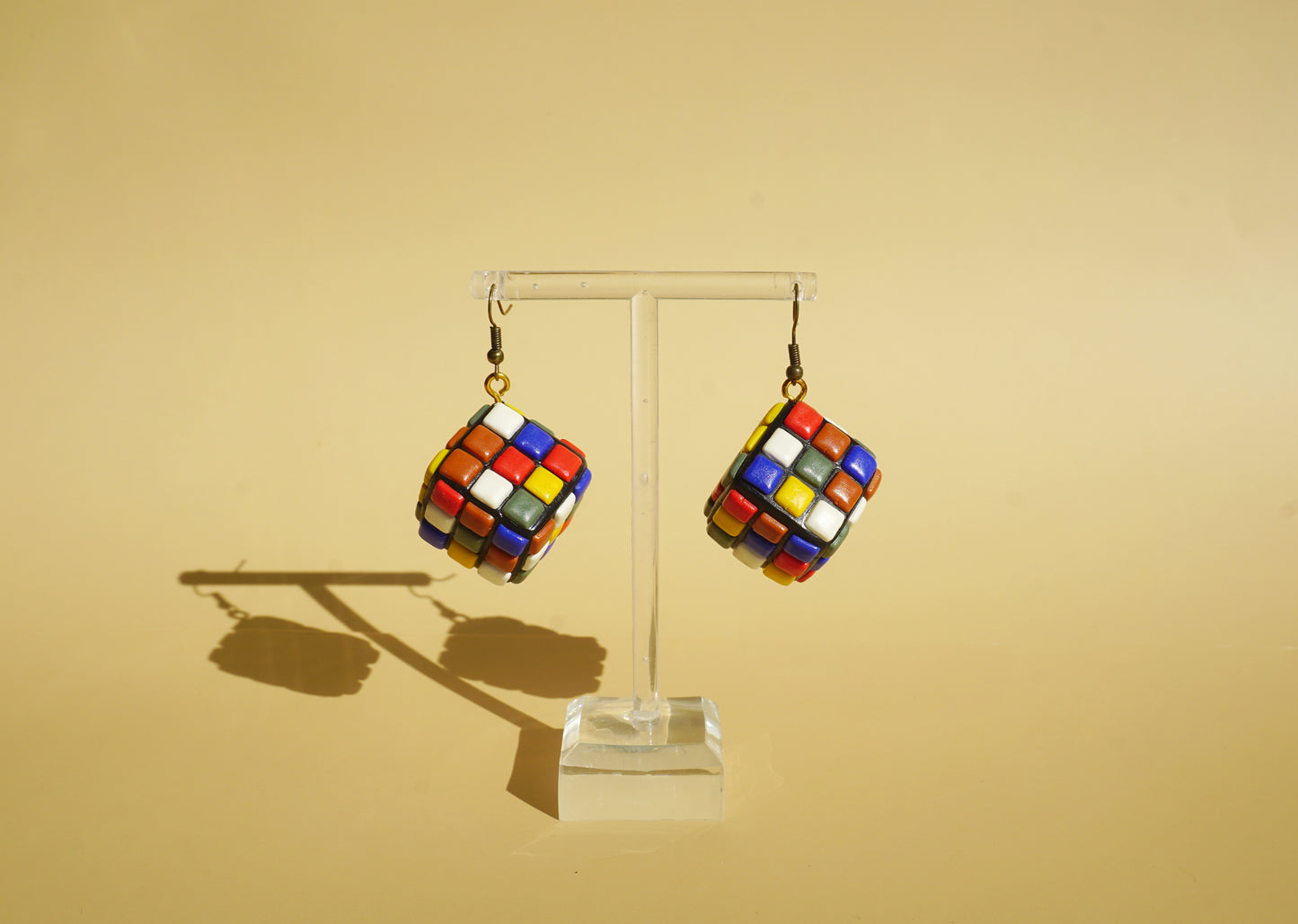 Boucles d'oreilles - Rubik's cube