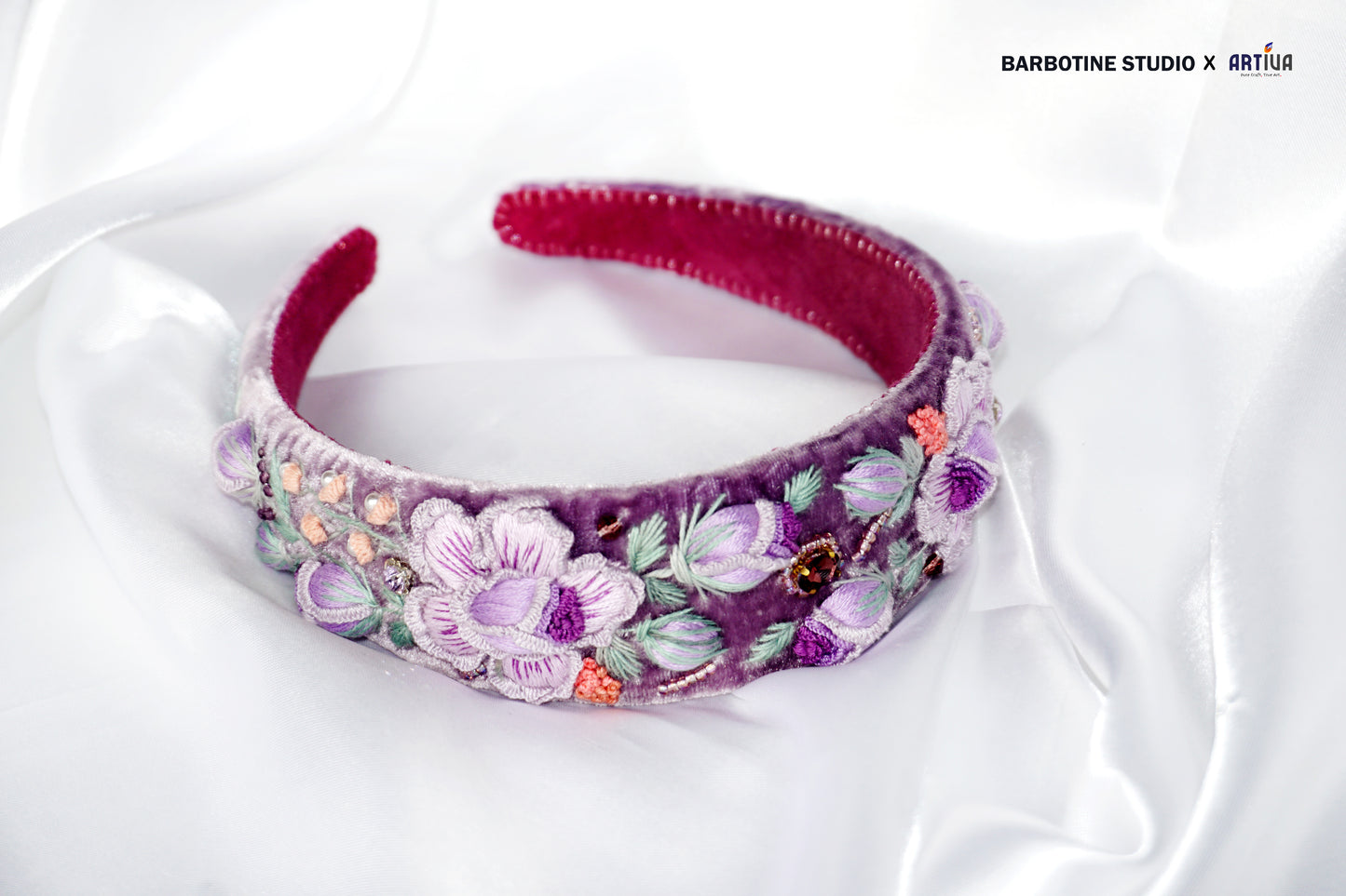 Accessoires pour cheveux brodés à la main
